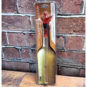 Skylark Wine‎ Chilling Stick w/ Pourer & Clear Sealer Top Model CS04 NIP Gift